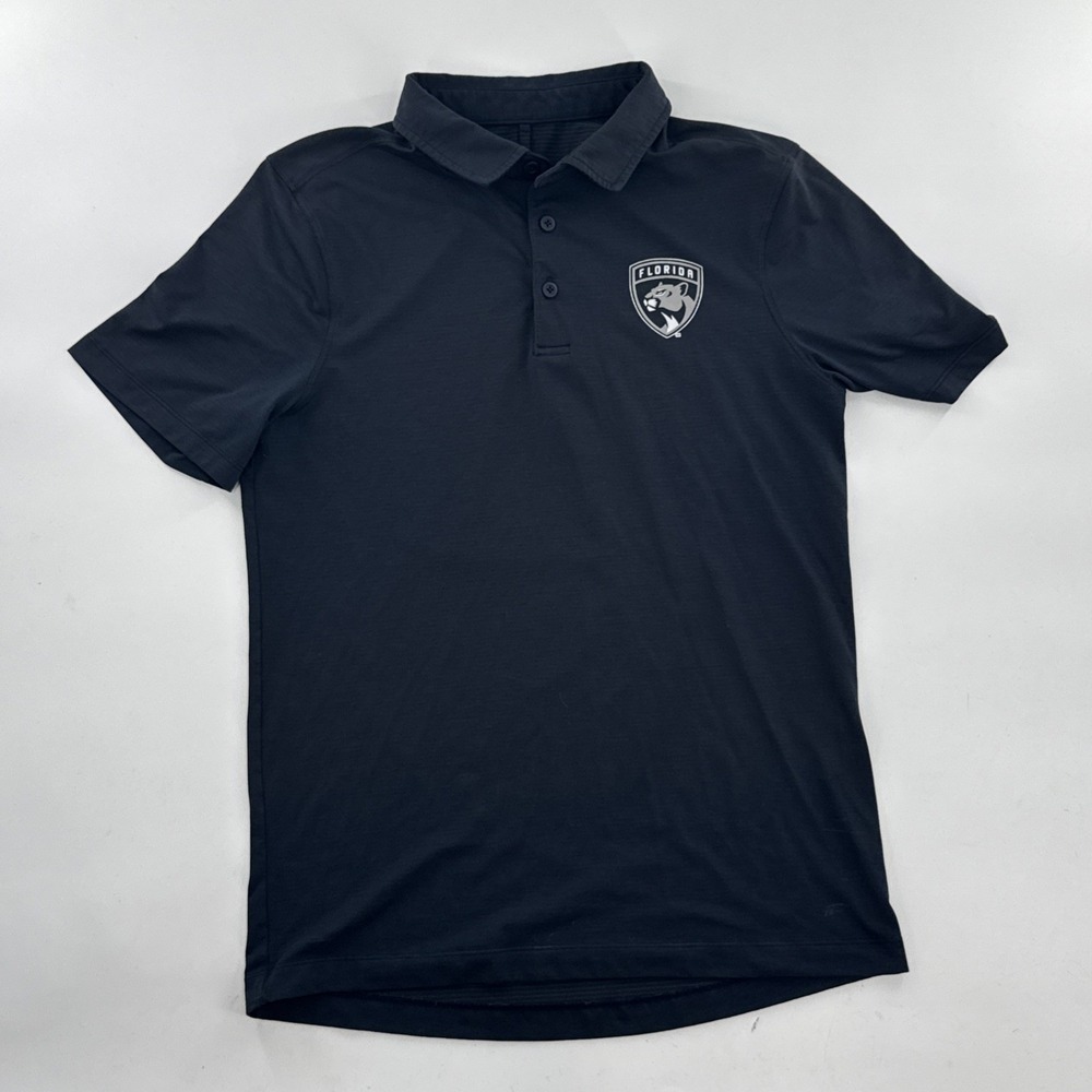 Lululemon Florida Panthers Polo Metal Tech Bluish Gray Size Small Breathable